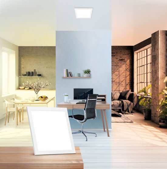 LEDVANCE Luminaire : pour plafond, SunHome Panels / 2 W, 22-...24- V, angle de rayonnement : 11-, Tunable White, 22- ... 5- K, matériau du boîtier : aluminium, IP2-