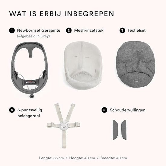 Ensemble pour nouveau-né Stokke® Nomi® - Gris/Bleu gris