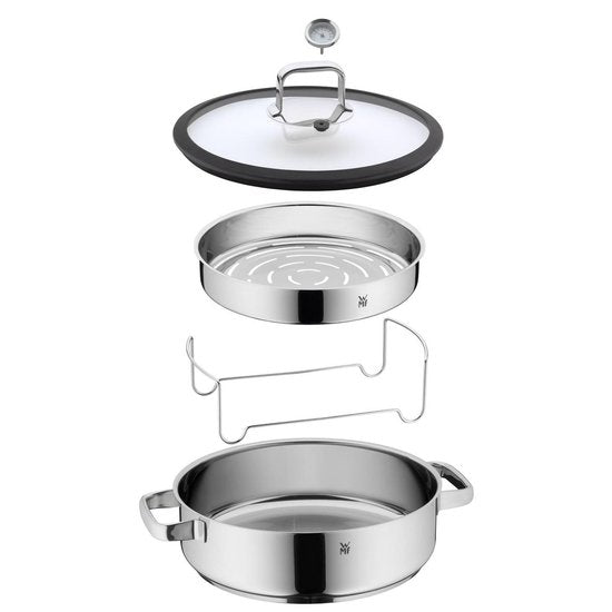 WMF Vitalis - Cocotte à vapeur et à rôtir - Ø 28 cm - Acier inoxydable - Avec couvercle - Compatible induction