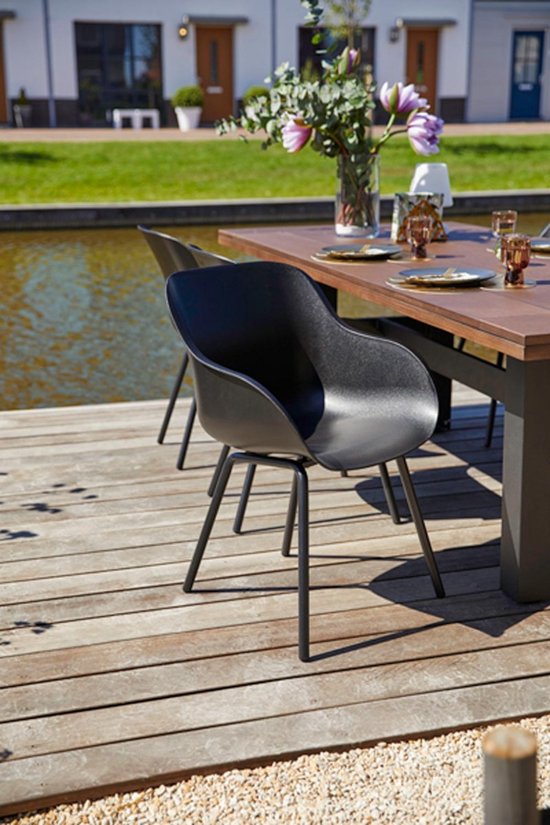 Hartman Sophie elegance garden chair - Dark grey - set of 2 - dark grey rondo base