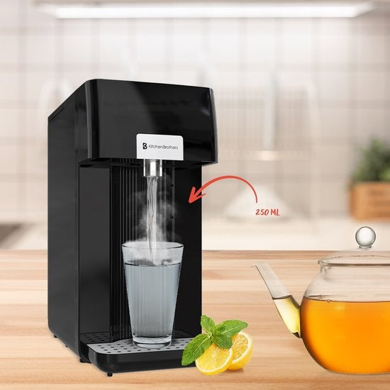 KitchenBrothers Distributeur d'eau chaude - 100 ? - 250 ml - 2.5L - Noir