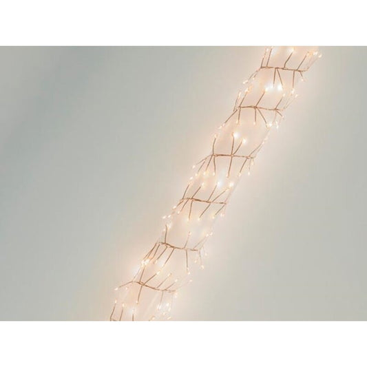 Guirlande lumineuse LED Bundlelight 6 m - 600 ampoules blanches « Arizona » - Fil de cuivre - 24 V