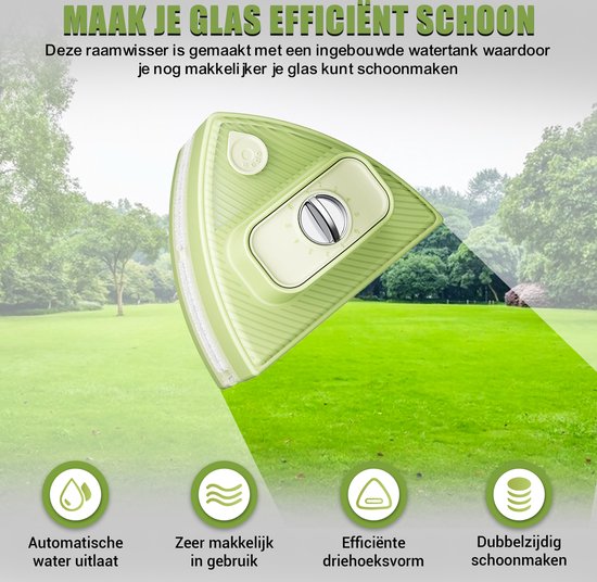 TibaGoods Essuie-vitre magnétique pour double vitrage - Nettoyeur de vitres - Essuie-vitre magnétique - 15-24mm d'épaisseur