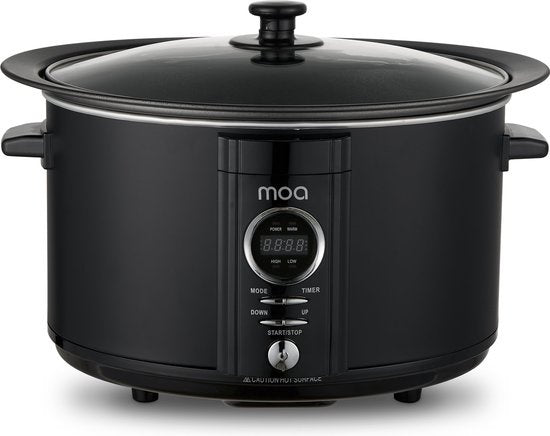 Mijoteuse MOA Digital - 6,5 litres - Noir - Sans BPA - SC65DB