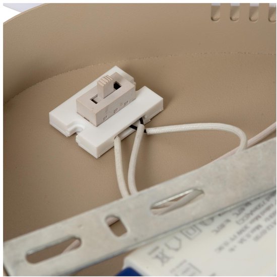 Lucide SAMLING - Plafonnier (lampe de plafond) - LED à intensité variable - CCT - 1x30 W 2700 K/4000 K - Taupe