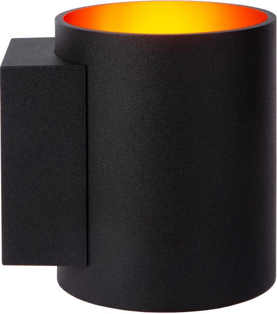 Lucide XERA - Applique murale - Ø 8 cm - 1xG9 - Noir