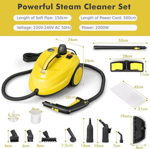 Aspirateur eau et poussière Coast - 4 en 1 - 1200W - Jaune
