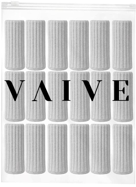 Protège-pieds de chaise Vaive - Protège-sol - Chaussettes pour pieds de chaise - Embouts pour pieds de chaise - Protège-pieds de chaise - Chaussettes pour chaise - Gris