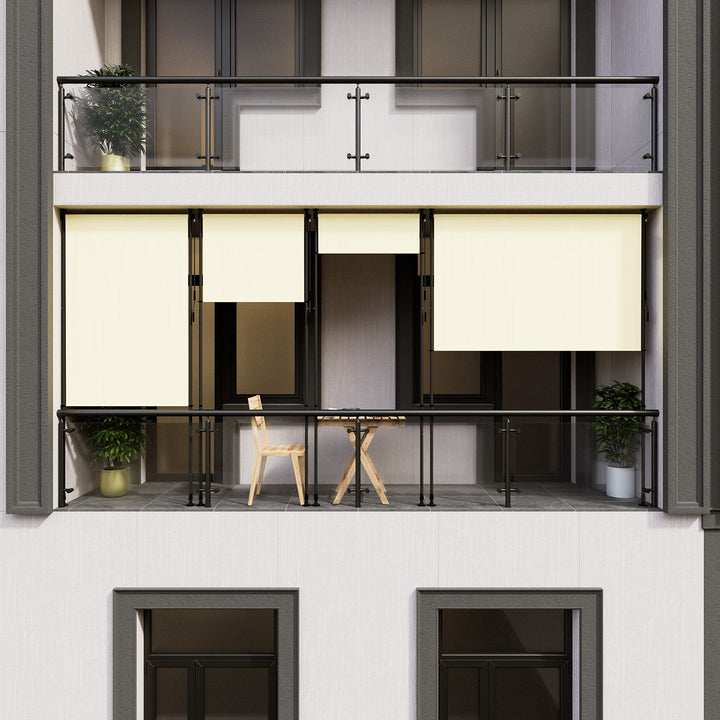 Store vertical Barbados - Protection solaire, visuelle et contre le vent - Ajustable en hauteur - 200 x 310 cm - Beige