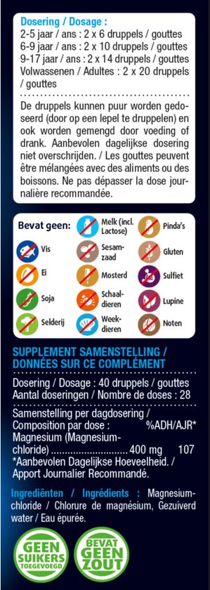 Lucovitaal - Gouttes de citrate de magnésium, 50 ml