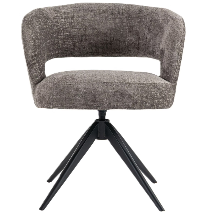 Chaise de salle à manger Coco de Criks Design, couleur taupe - 77 x 62 x 61 cm - Lot de 2