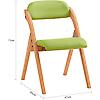 SoKoop Folding Chair Wooden Padded Foldable Kitchen Dining Chair Desk Chair Office Chair