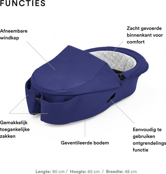 Nacelle de voyage Stokke® Xplory® X - Bleu royal