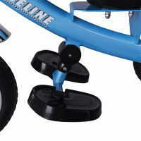 Spielwerk Tricycle avec Poign\u00e9e de Pouss\u00e9e \u2013 Panier Amovible Pare-soleil - Bleu