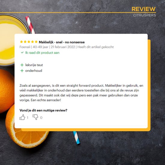GoodForce Citrus Press - Presse-orange électrique - Presse-fruits - Presse-citron