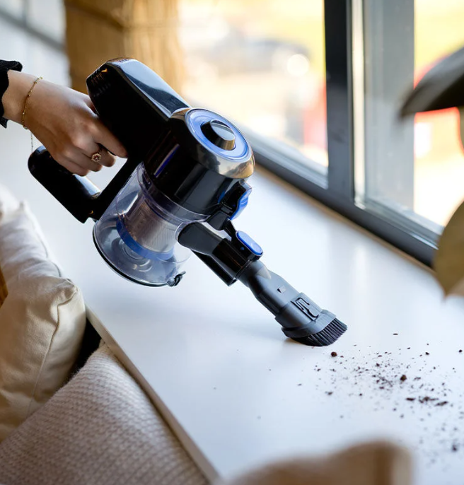 Nexxt Aspirateur 2-en-1 sans fil avec manche articulé - Puissant - Léger - Silencieux - Cyclonique