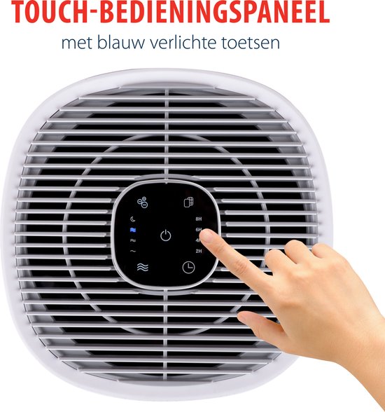 alpina Air Purifier with Ioniser - Purificateur d'air avec HEPA H11 - CADR : 240 m³/h - Pièces jusqu'à 28 m².