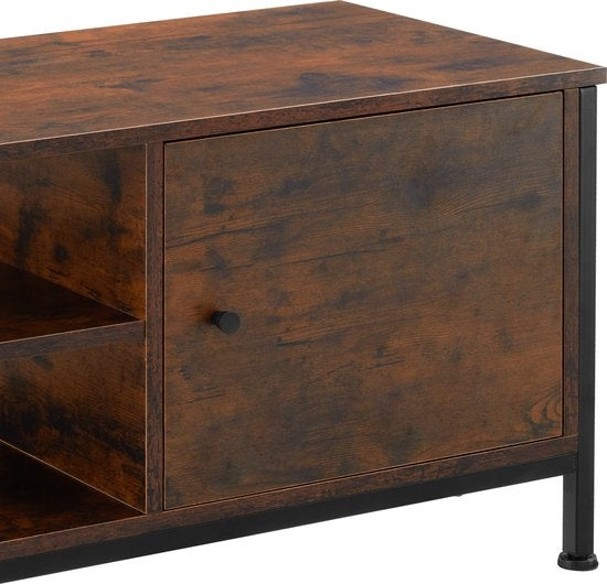 tectake - Meuble TV Meuble TV Durban - industriel foncé - 110x40x45,5cm - 404640