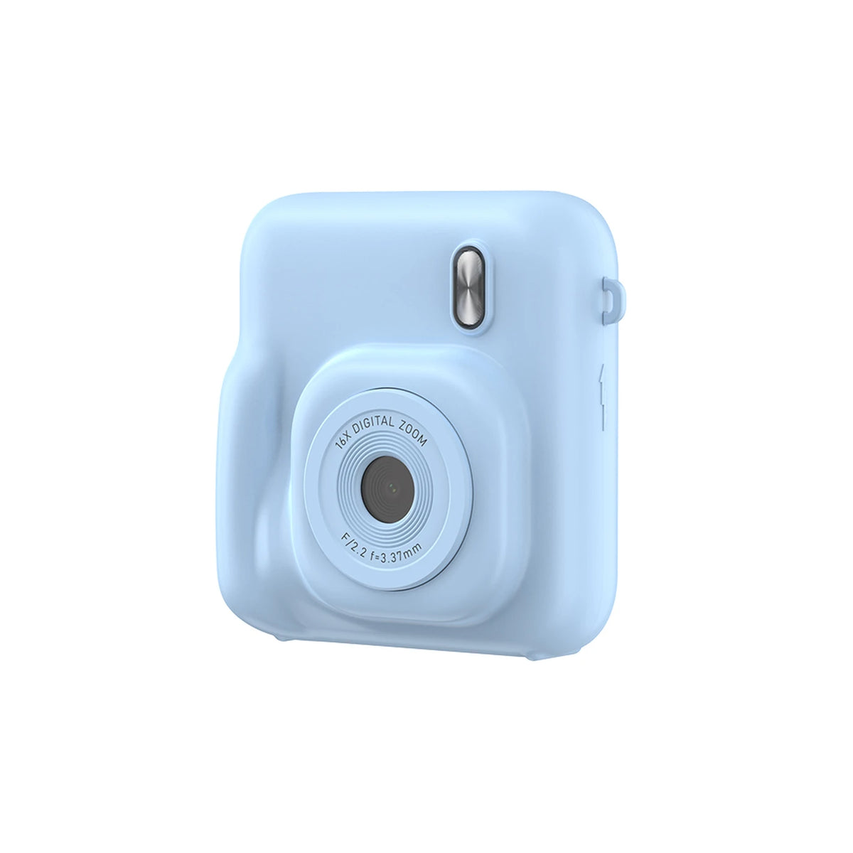 Appareil photo pour enfants Songdian avec impression instantanée DC506 - Bleu - 48 MP - Double objectif - Flash LED - Peut également servir de webcam
