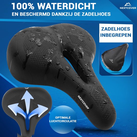 Selle de vélo NEXTCOVER® City avec Memory Foam 3.0 - L'originale - Selle de vélo ergonomique pour femme ou pour homme avec Memory Foam 3.0 pour un confort de conduite maximal - Selle de vélo confortable et moelleuse