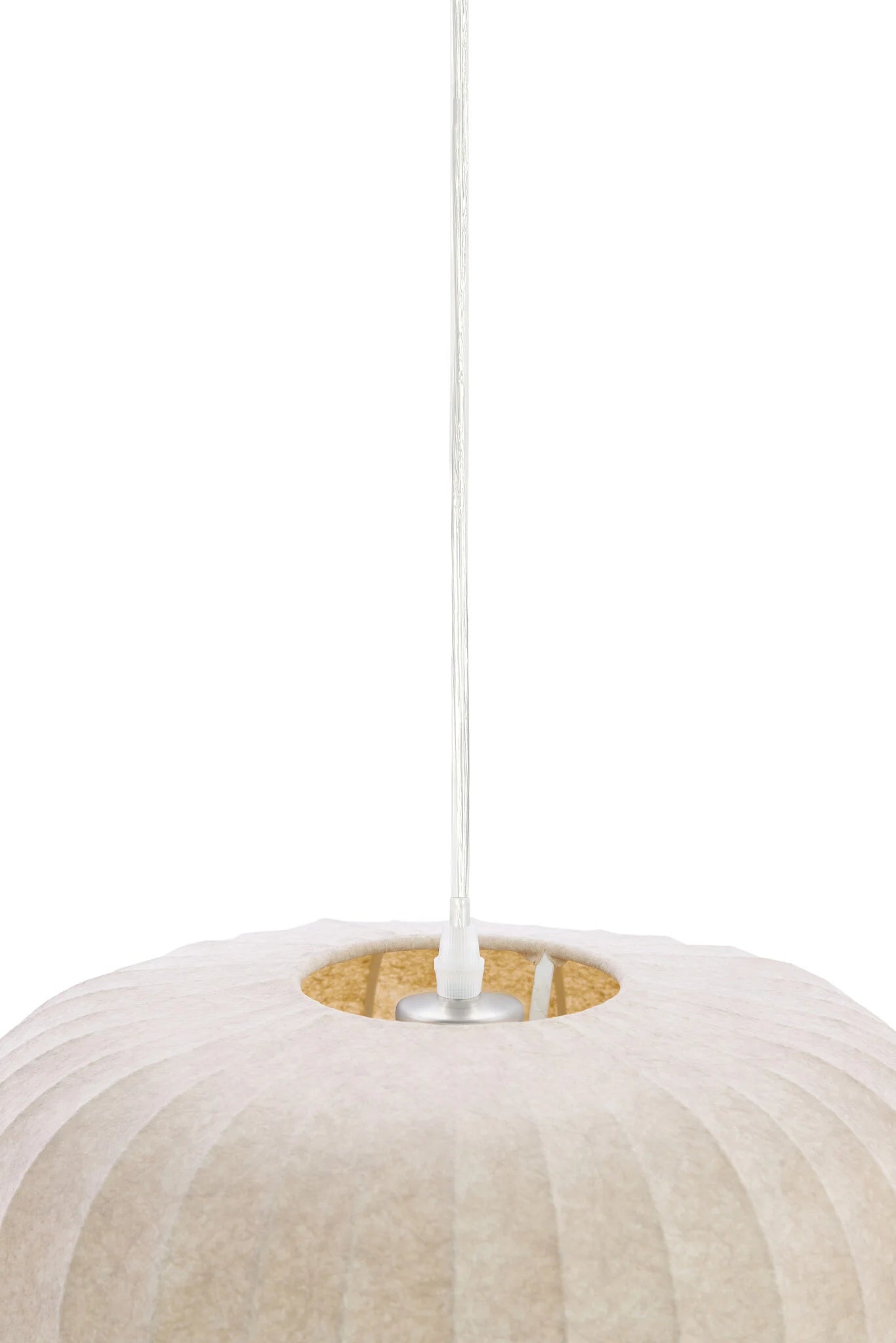 Suspension Lexa de Light & Living – Ø 44 cm – Lampe design ronde de couleur marron clair – Éclairage moderne et chaleureux pour la salle à manger et la chambre à coucher – Matériau synthétique