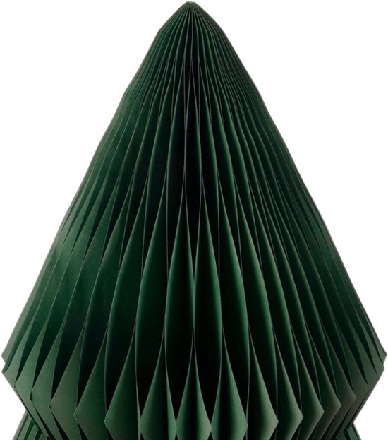 Mica Decorations Sapin de Noël en papier - Sapin de Noël artificiel pliable - H 212 x Ø 120 cm - Décoration de Noël - FSC Mix - Vert