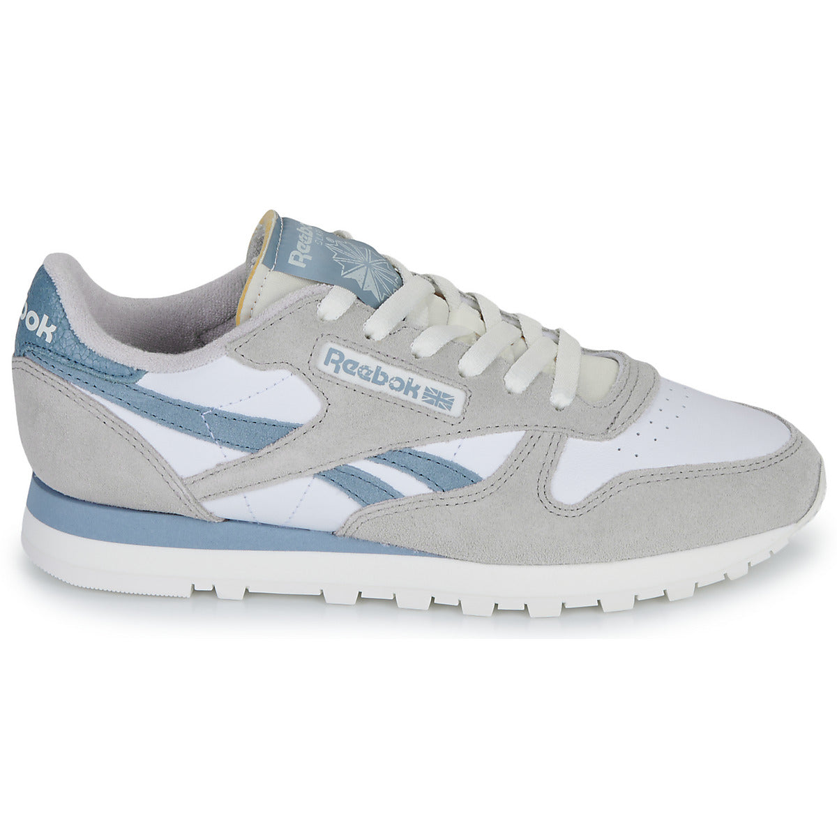Reebok Classic Leather - Gris/Bleu - Homme - Design rétro stylé - taille 37