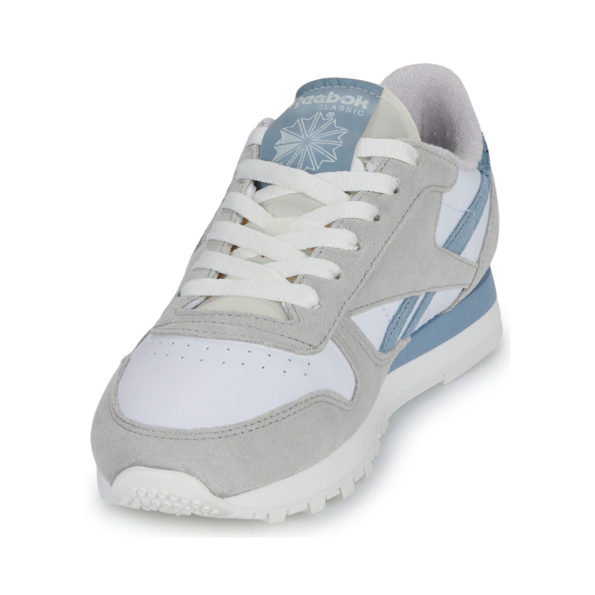 Reebok Classic Leather - Gris/Bleu - Homme - Design rétro stylé - taille 37