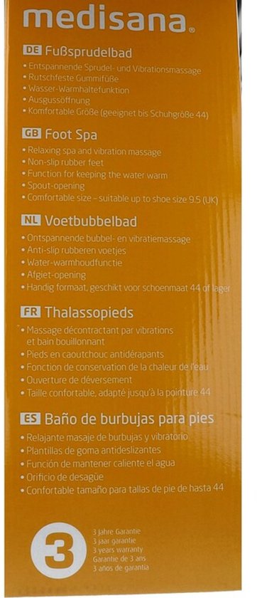 medisana FS 881 - Bain de pieds à bulles