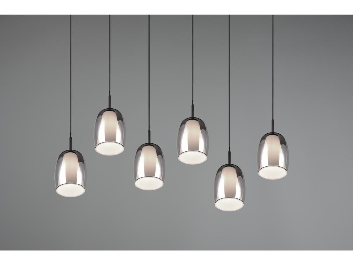 Suspension Trio Select Barret - 6 douilles E14 - Noir - 60 cm de diamètre