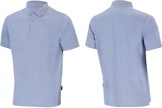 Bamboo Elements - Polo Hommes - Light Blue - Taille L - Polo Hommes Manches Courtes - Tissu Pique - T Shirt Hommes - Bamboo