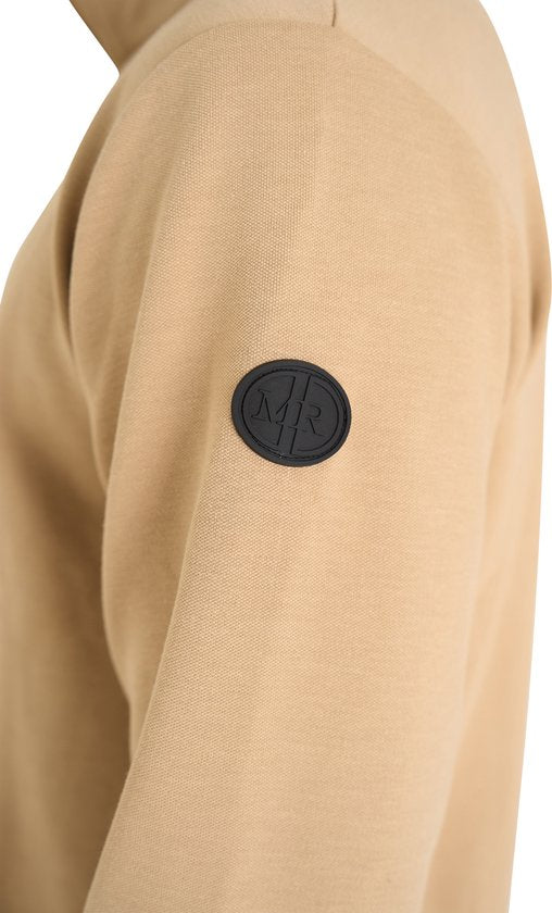 Mario Russo Pique Longsleeve Shirt - Sweater Men - Turtleneck Men - XL - Beige