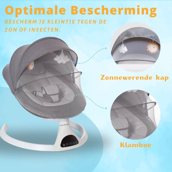 Château gonflable électrique Moxica - Balançoire pour bébé - Balançoire pour bébé - Château gonflable