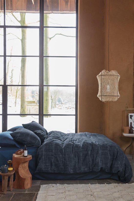 Vtwonen Vintage Indigo housse de couette - Lits-Jumeaux - 240x200/220 - Dark Blue