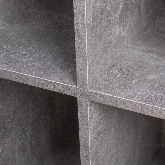 Armoire à disques vinyle lp - rangement disques vinyle lp - bibliothèque - béton gris