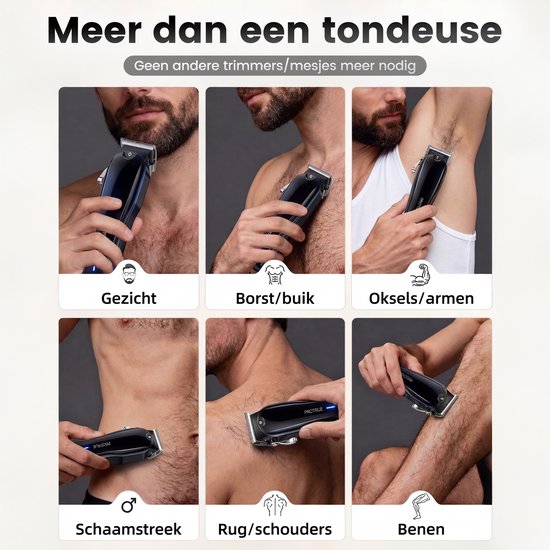 Tondeuse pour cheveux pour hommes - Kit de coiffure 20 pièces - Tondeuse pour cheveux et barbe - Kit de coupe avec ciseaux de coiffure