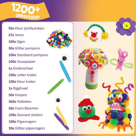 Kit de bricolage créatif - VAIVE - Pour enfants - Activités Manuelles - Dès 3 Ans