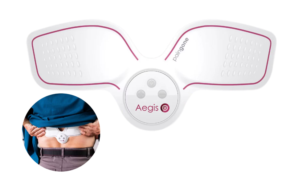 Paingone Aegis TENS Device - Portable Pain Reliever, Compact (12 x 6 x 2 cm)