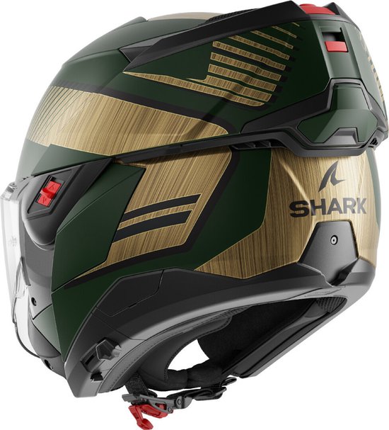 Casque SHARK Oxo Sikter Mat Vert Chrome Or GUQ - Taille XL - Casque