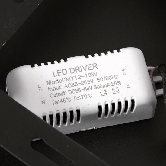 Plafonnier Ringlux 3655ZW, luminaire noir Ø 32 cm à lumière LED chaude, en métal et plastique, design tendance, marque Steinhauer