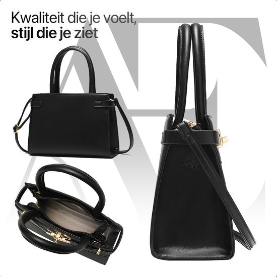 Aramae® - Sac à main pour femmes - Sac à bandoulière pour femmes - Cadeau pour femmes - Noir