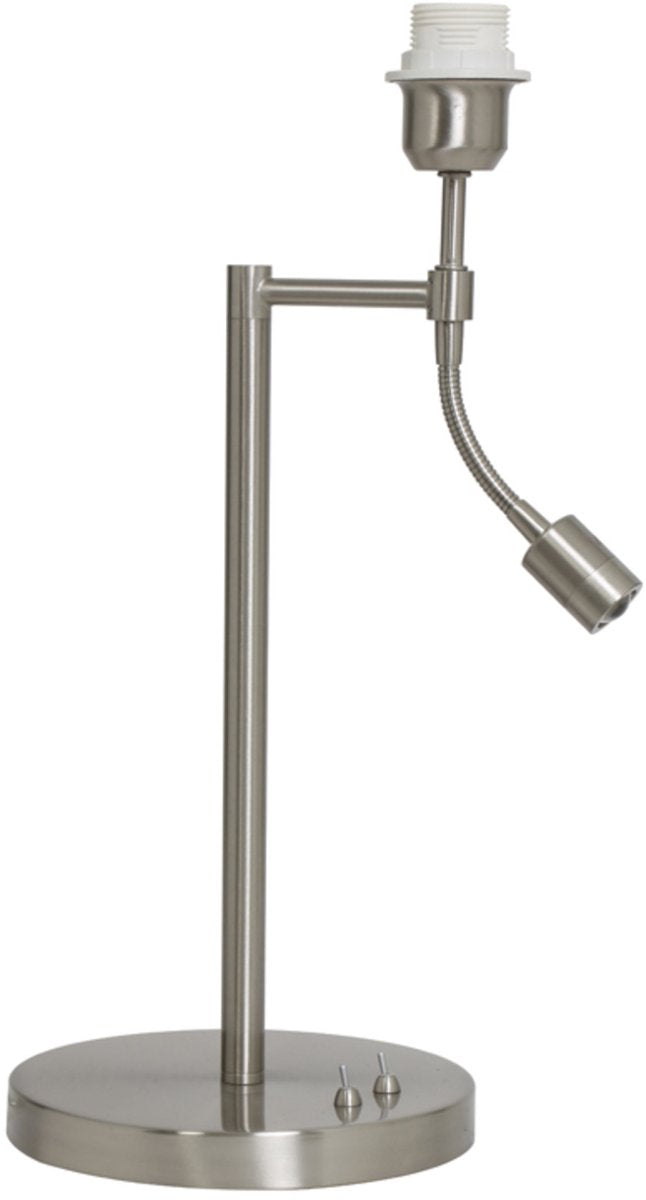Light & Living Abat-jour CALGARY - Nickel Satiné - Avec Ledflex