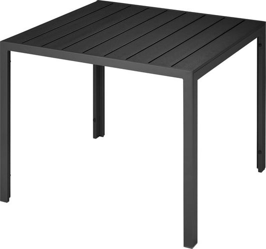 tectake® - Table de jardin Maren - Carré - noir - 402954