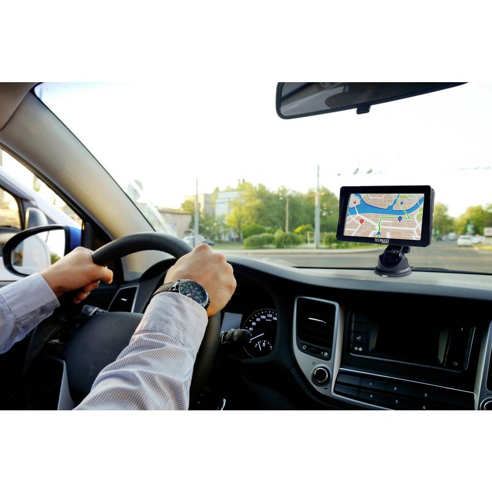 Écran sans fil Technaxx TX-320 compatible CarPlay et Android Auto - Noir - Écran tactile 7 pouces - Bluetooth 5.0 - Wi-Fi - 19 x 11,1 x 3,7 cm