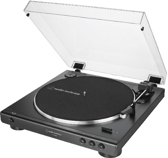 Platine vinyle à entraînement par courroie Audio-Technica AT-LP60XUSB, gris métallisé