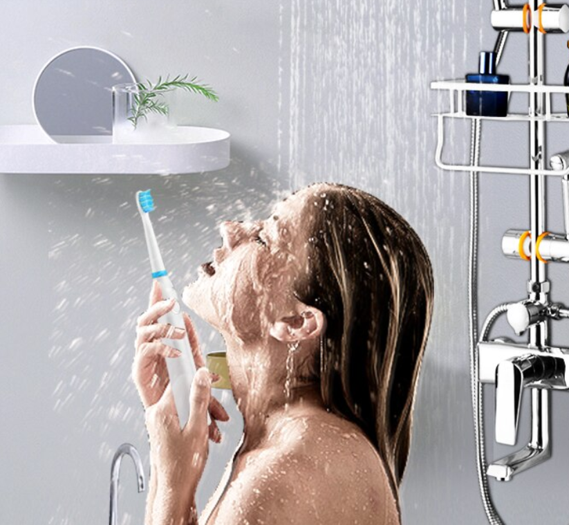 Brosse à dents électrique Seago SG958 - Noire - 22,2 x 2,55 x 2,55 cm - Rechargeable par USB, 5 modes