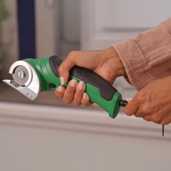 Hammersmith SharpSpin - Cutter universel sans fil - Ciseaux électriques - Cutter à carton - Cutter à lame rotative - Ciseaux à batterie - Coupe le cuir, le PVC, la moquette, le carton et bien plus encore