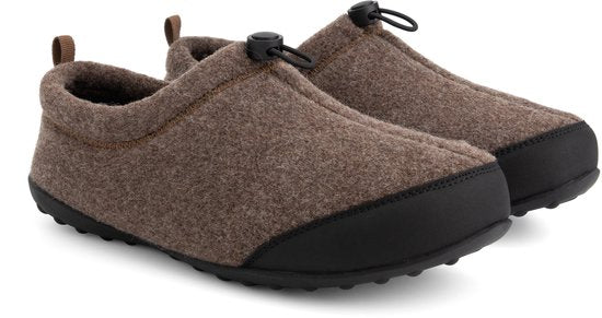 Travelin' Back2Home Homme - Pantoufles - Laine - Marron