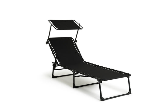 909 Chaise longue d'extérieur avec auvent