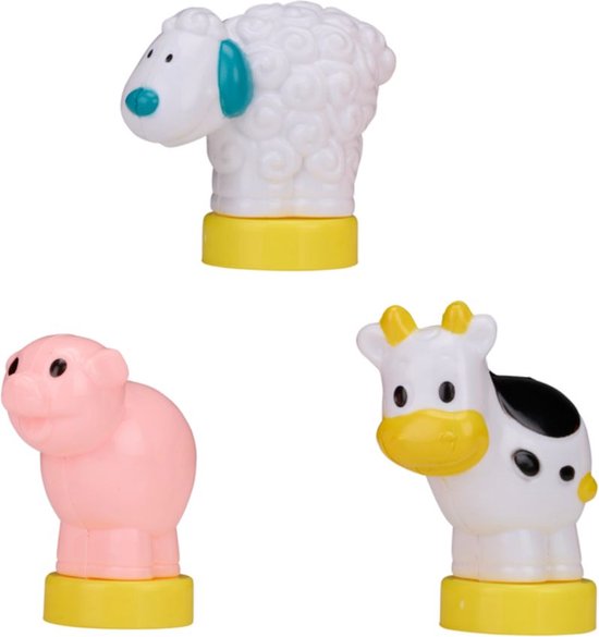 Eddy Toys Jouets de la ferme - Train jouet avec sons et lumières - Train jouet avec des animaux de la ferme - Piles AA incluses